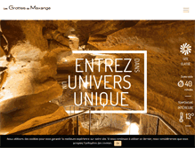 Tablet Screenshot of lesgrottesdemaxange.com